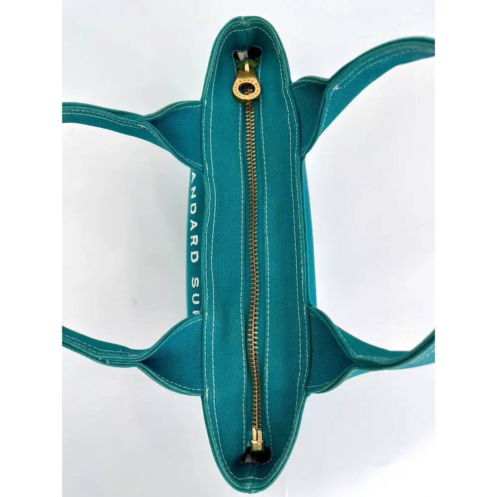 Marc by Marc Jacobs Standard Supply Teal Canvas Small Tote Bag 0622.61